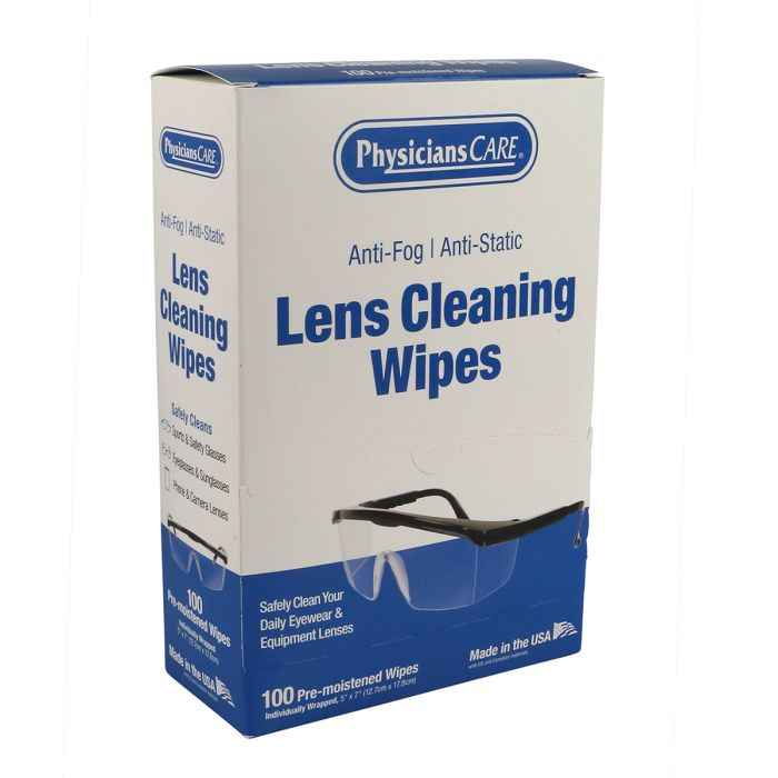 LENS CLEANING TOWELETTES 100/BX - Sideshields and Accessories